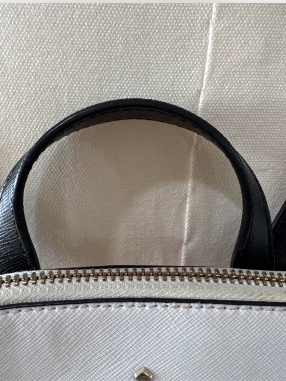 kate spade Cream, Blush & Black Colorblock Saffiano Tote - Picture 4 of 7